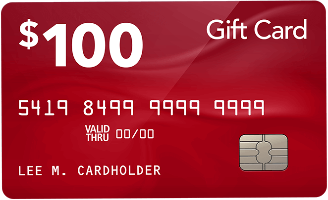 Red gift card_100