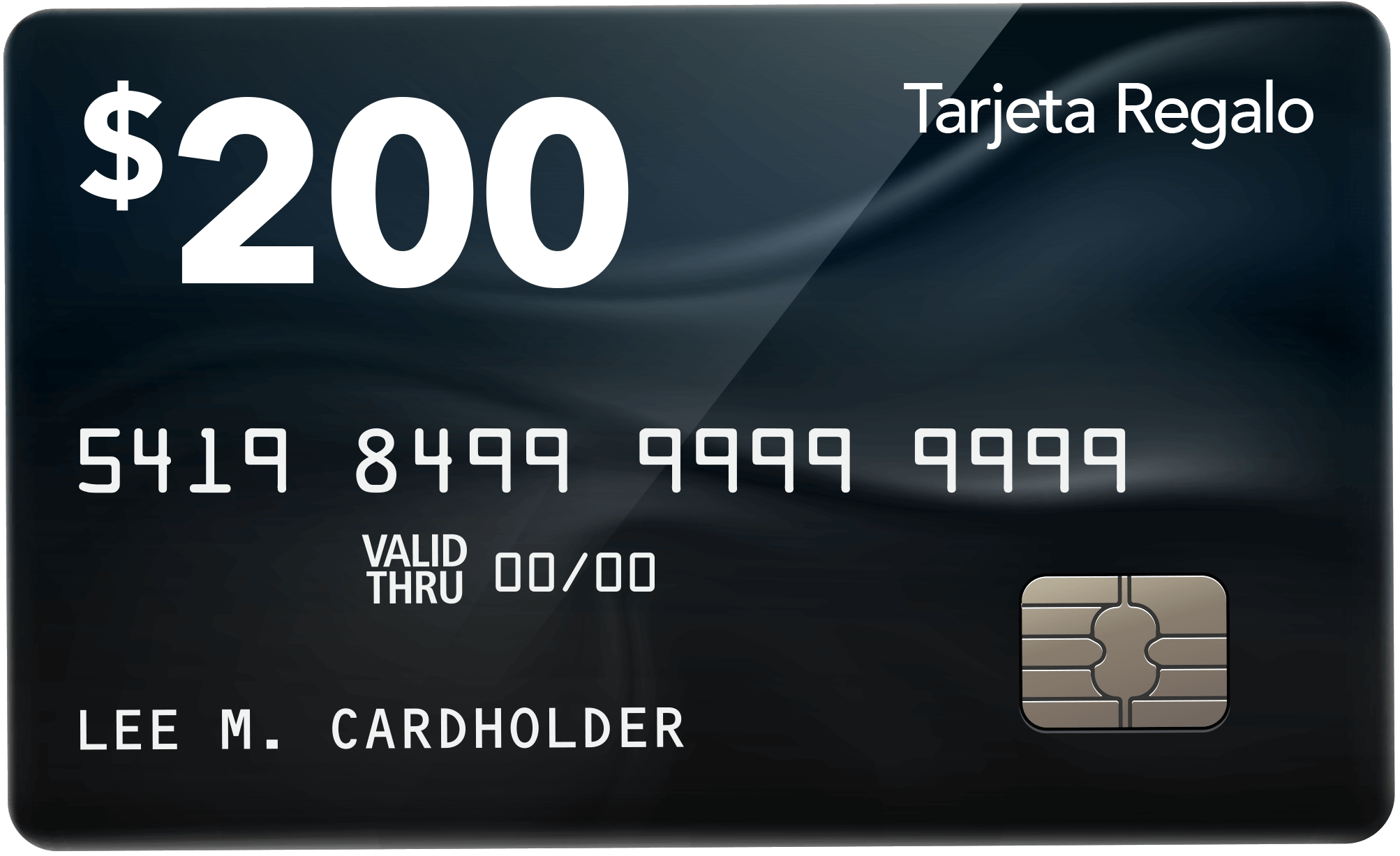 Black Tarjeta Regalo 200 P2 Prepaid card